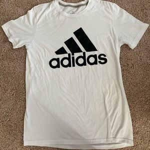 white adidas shirt